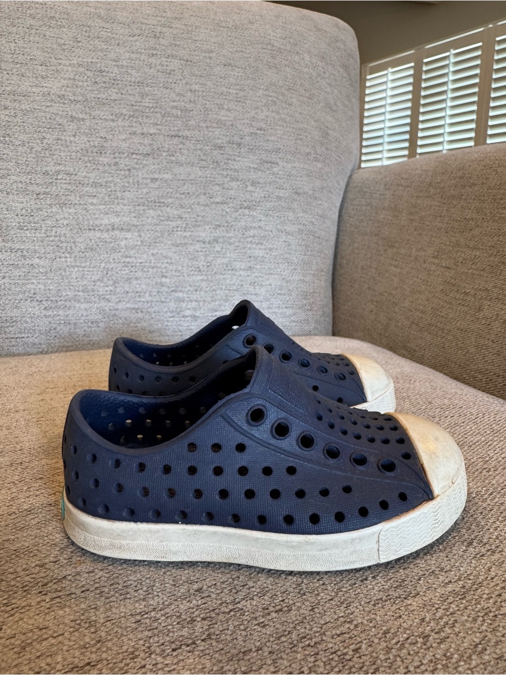 Native Jefferson Perforated Sneakers - Navy